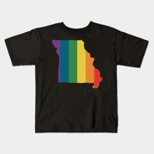 Missouri State Rainbow. Kids T-Shirt